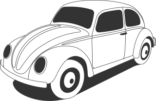 Sticker  Volkswagen beetle